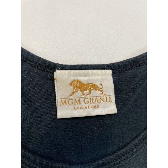 VINTAGE MGM Grand Las Vegas The Lion Habitat T-shirt Men XXL Black 90s - Picture 4 of 5